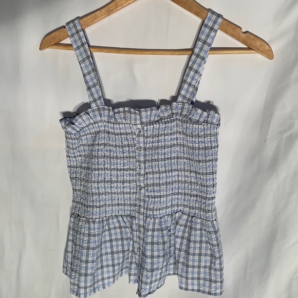 Forever 21 Tops - Forever 21 Srunched Ruffle Babydoll Tank Top